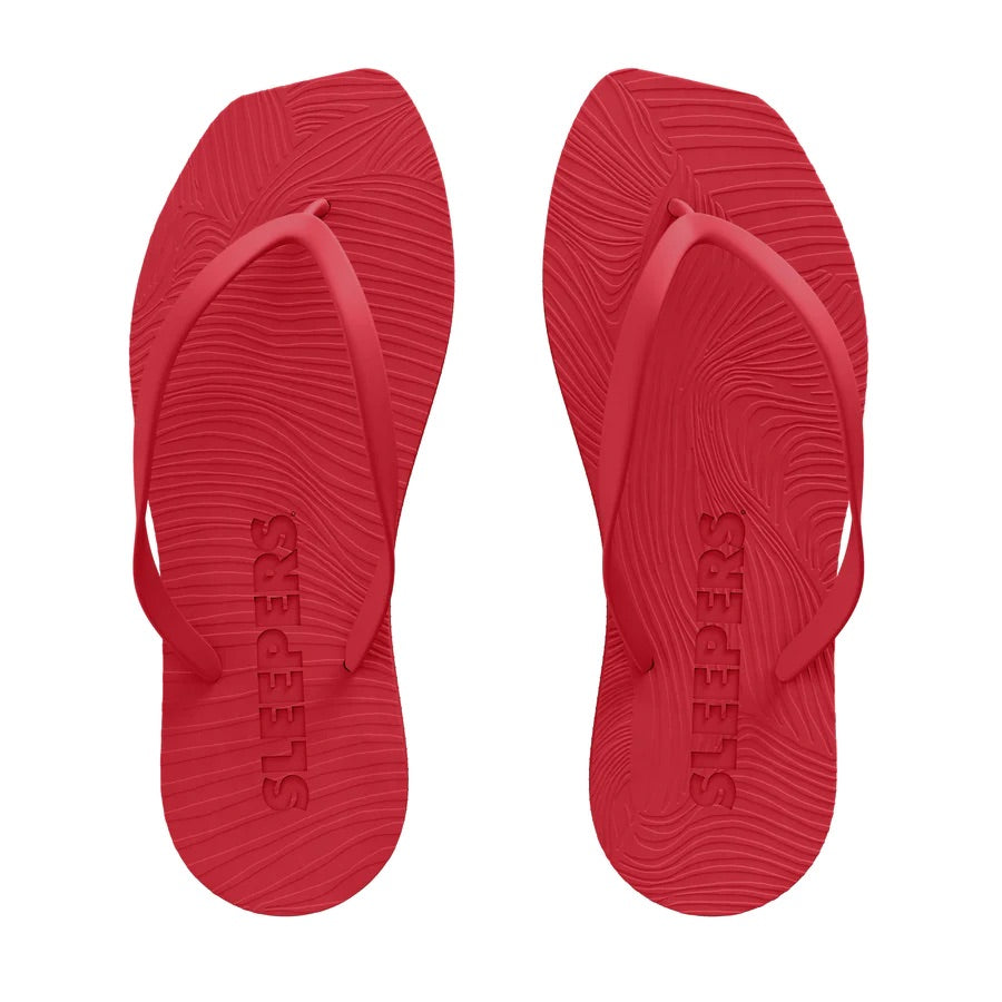 Tapered Red Flip Flop