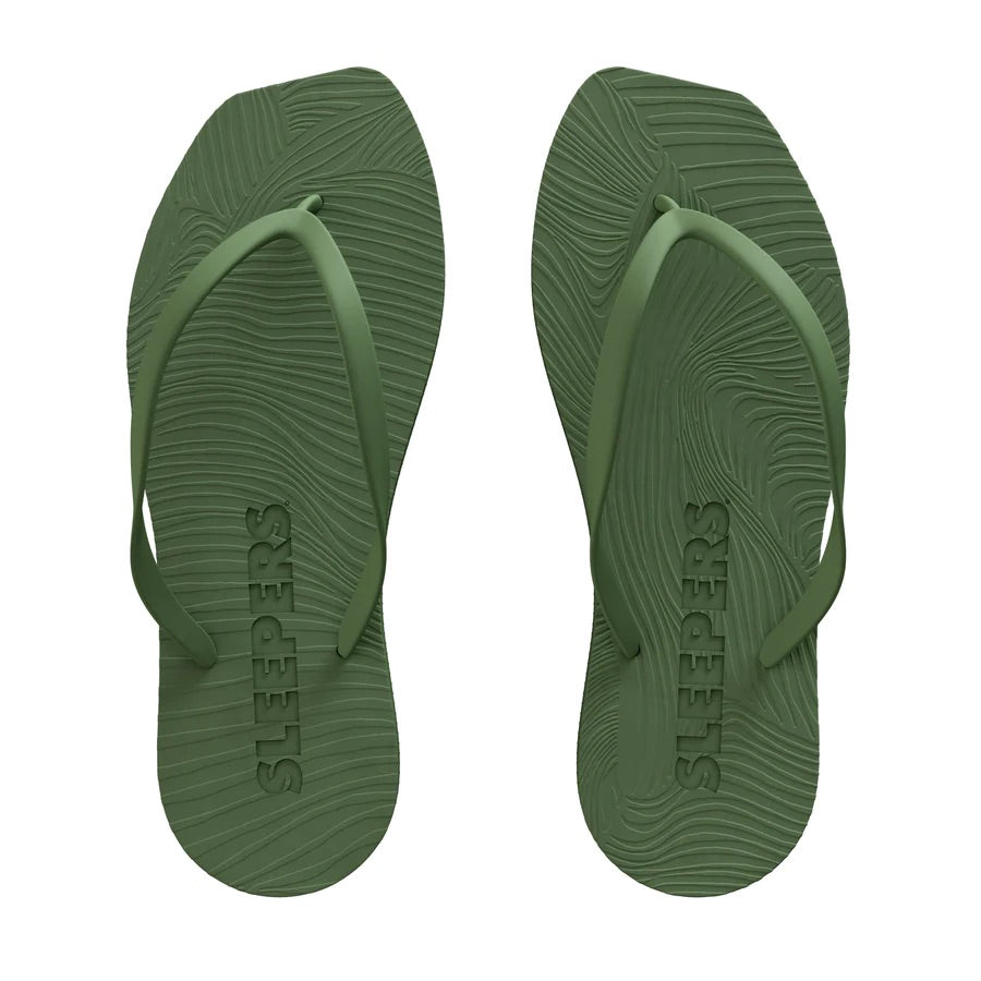 Tapered Green Flip Flop