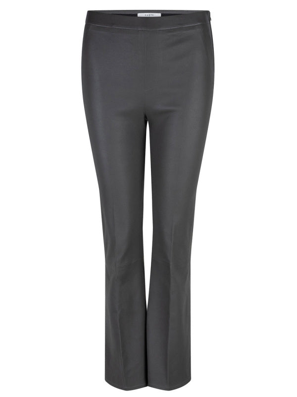 Tyson Cropped Flare Leather Pants